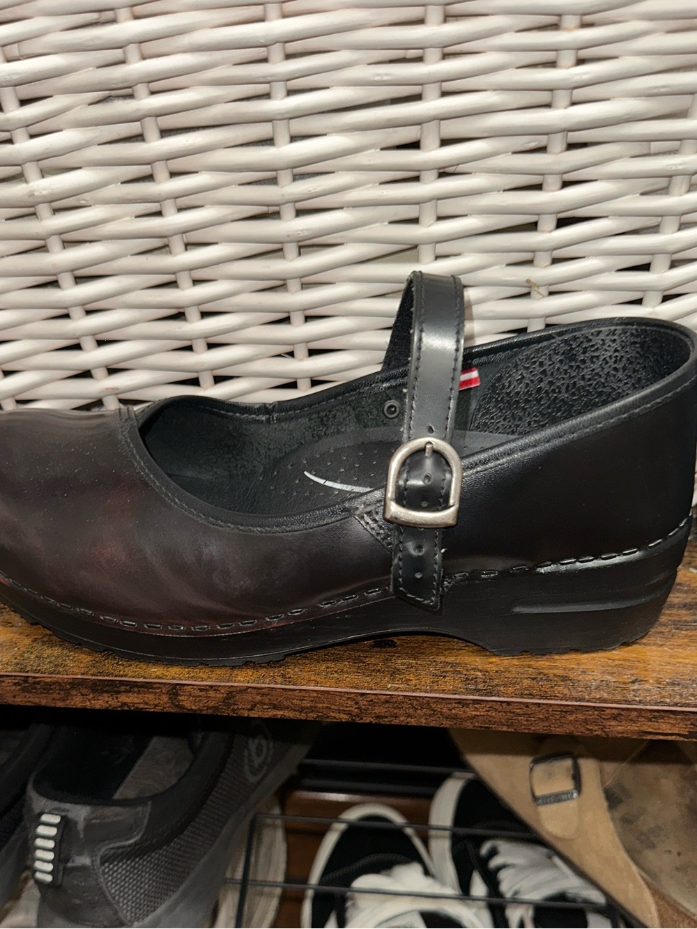 Sanita Mary Jane Clog Shoes in bordeaux EU 41 - Picture 10 of 15